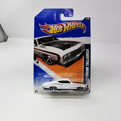 '69 Ford Torino Talladega #103 * White * Hot Wheels 2011