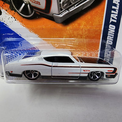 '69 Ford Torino Talladega #103 * White * Hot Wheels 2011