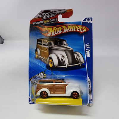 '37 Ford * WHITE * Hot Wheels 2010 Keys To SPEED