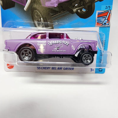 '55 Chevy Bel Air Gasser #43 * Purple * Hot Wheels 2022