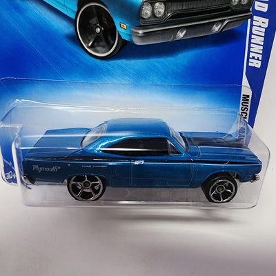 '70 Plymouth Road Runner #79 * Blue * Hot Wheels 2009