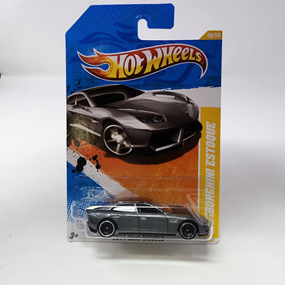 Lamborghini Estoque #48  * Grey * Hot Wheels 2011 New Models