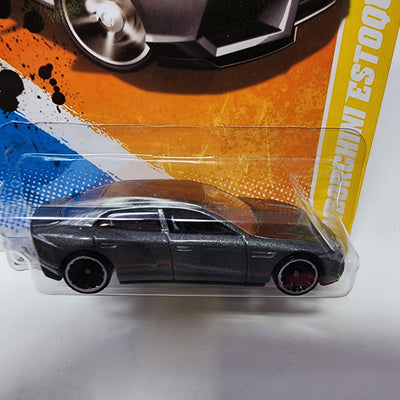 Lamborghini Estoque #48  * Grey * Hot Wheels 2011 New Models