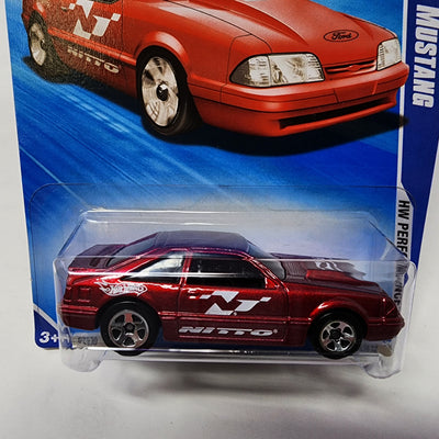 '92 Ford Mustang * Burgundy * Hot Wheels 2010