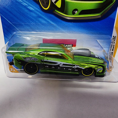 Custom '10 Camaro SS #38 * Green * Hot Wheels 2010 New Models