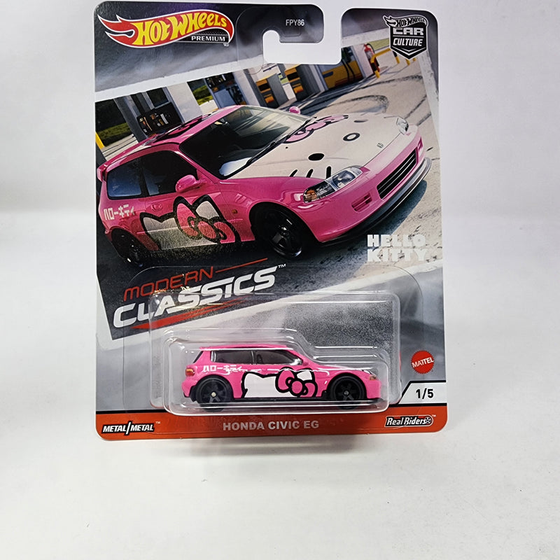 Honda Civic EG Hello Kitty * Hot Wheels Car Culture Modern Classics