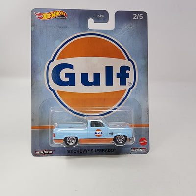 '83 Chevy Silverado * GULF * Hot Wheels Pop Culture Vintage Oil