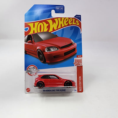 '99 Honda Civic Type R EK9 #125 * Red Edition Target only * Hot Wheels 2022