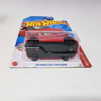 '99 Honda Civic Type R EK9 #125 * Red Edition Target only * Hot Wheels 2022