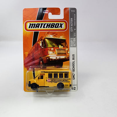 GMC School Bus #42 * Metro School District * Matchbox Basic