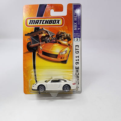 Porsche 911 GT3 #3 * WHITE * Matchbox Basic