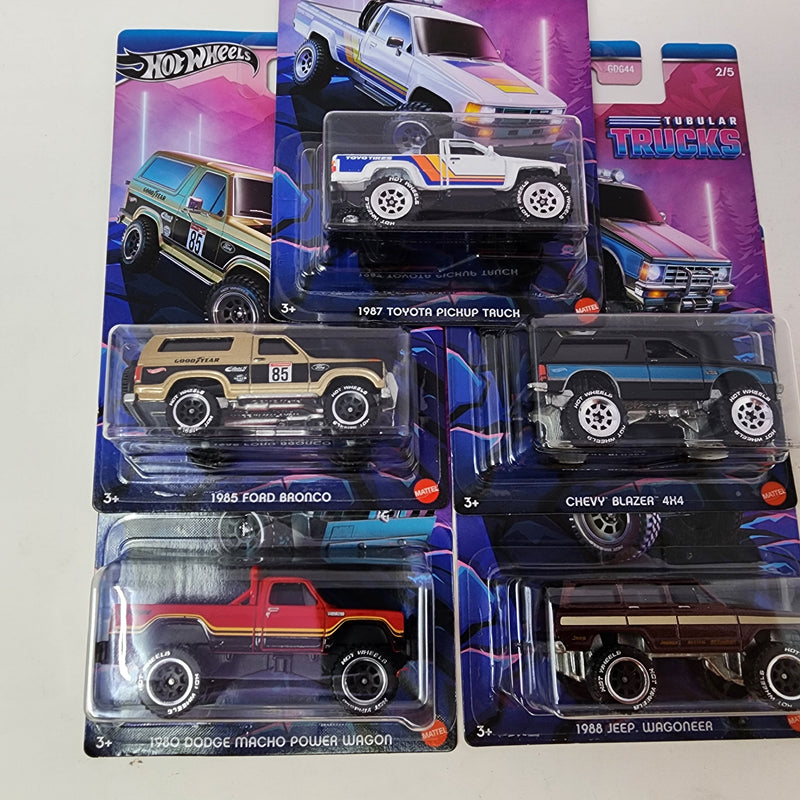 Tubular Trucks 5 Car Set * Hot Wheels Tubular Trucks