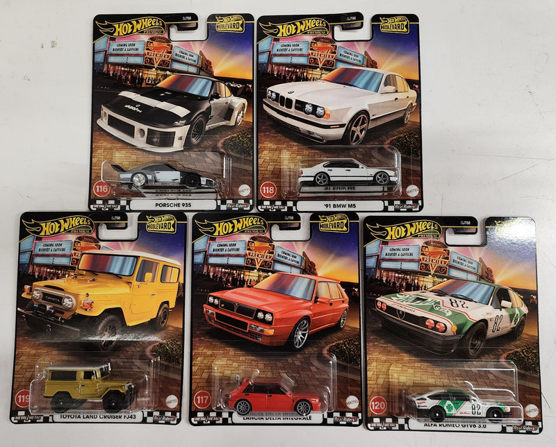 Complete 5 Car Set Case * 2025 Hot Wheels Boulevard Release Case A