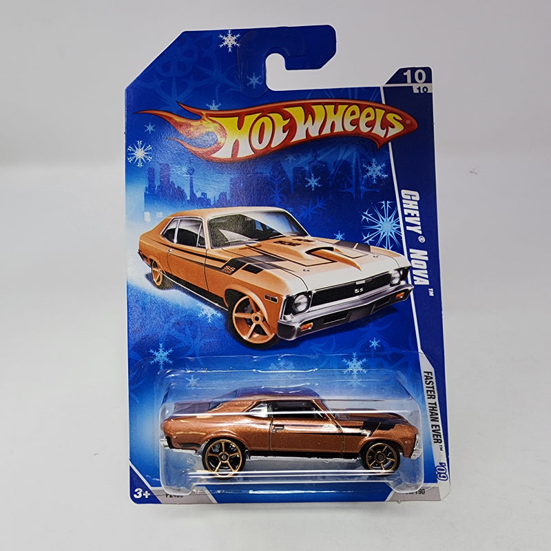 Chevy Nova w/ FTE Rims * Copper * Hot Wheels 2009 Target Only Snow Card