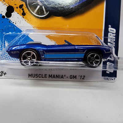 '69 Camaro #108 * Blue Toys R Us Only * Hot Wheels 2012