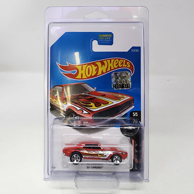 '67 Camaro #313 * RED * Hot Wheels 2017 w/ Factory Holo Sticker