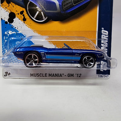 '69 Camaro #108 * Blue Toys R Us Only * Hot Wheels 2012