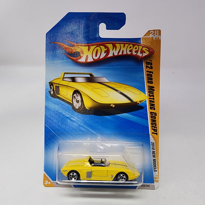 '62 Ford Mustang Concept #28 * Yellow * Hot Wheels 2010 New Models