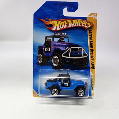 Toyota Land Cruiser FJ40 #41 * BLUE * Hot Wheels 2010 New Models