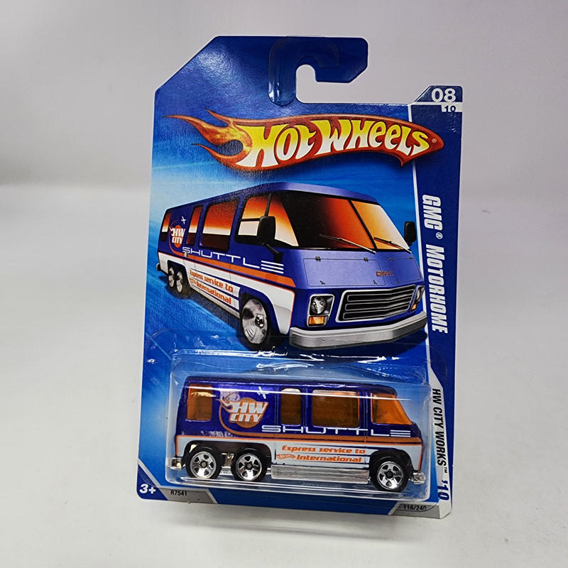 GMC Motorhome * BLUE * Hot Wheels 2010