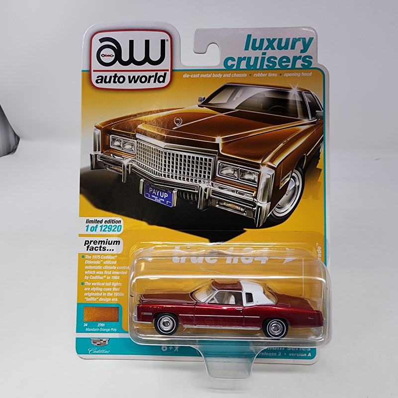 RED CHASE * 1975 Cadillac Eldorado * Auto World Luxury Cruisers