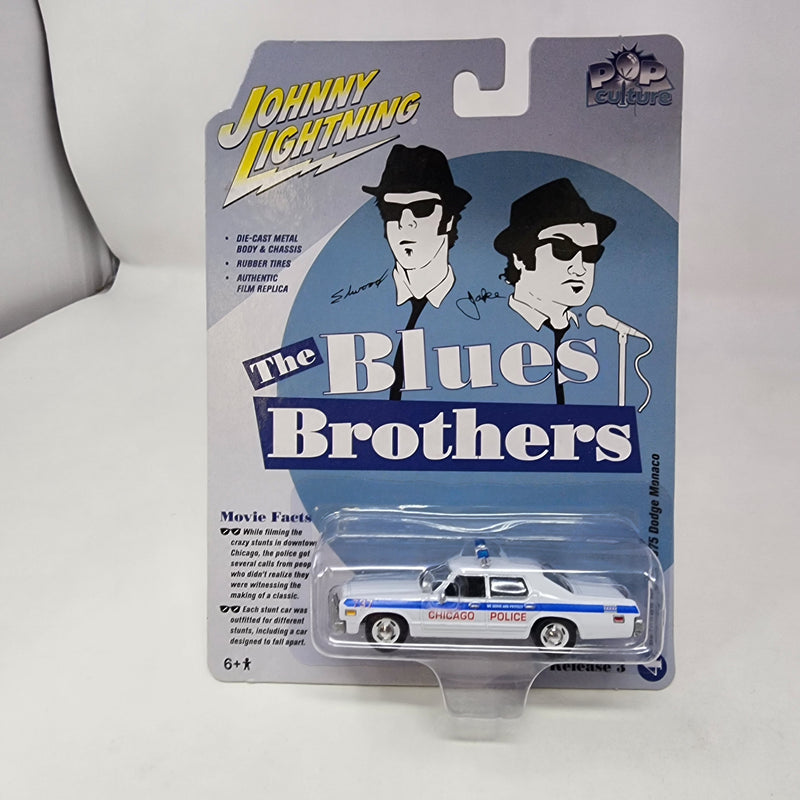 Chicago Police 1975 Dodge Monaco Blue Brothers * Johnny Lightning