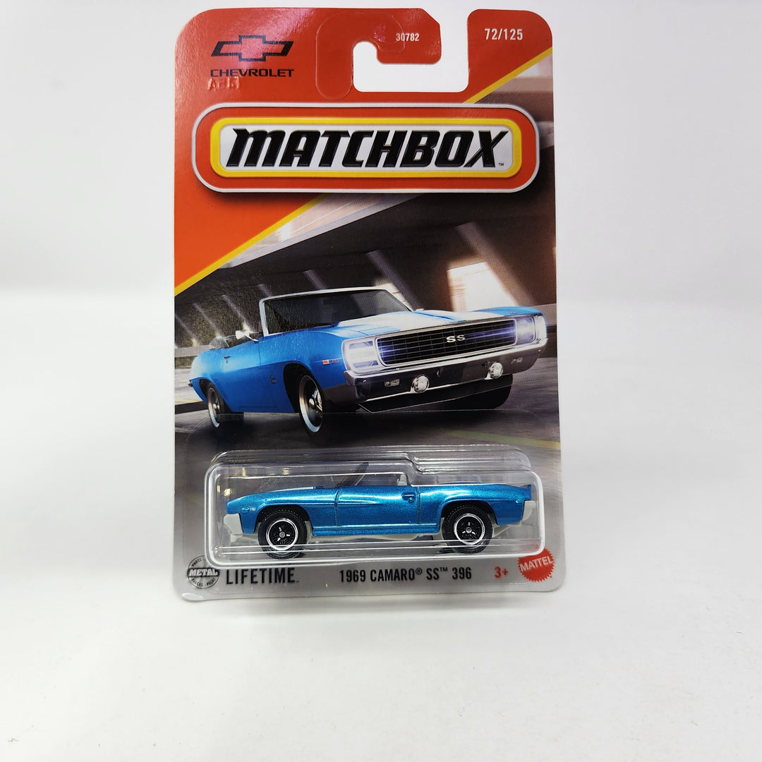 1969 Camaro SS 396 #72 * BLUE * 2025 Matchbox Case D