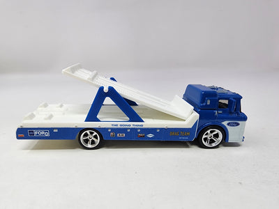 Ford C-800 Car Hauler * BLUE * Hot Wheels Team Transport Loose