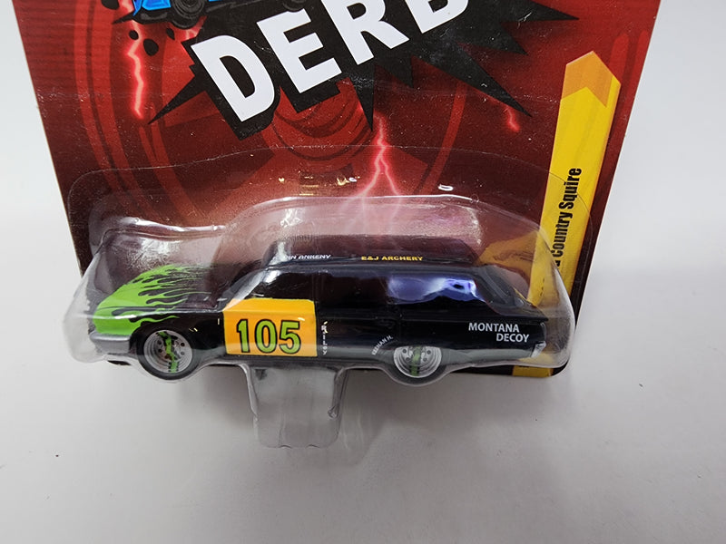 1960 FORD STATION COUNTRY SQUIRE WAGON * Johnny Lightning Demolition Derby