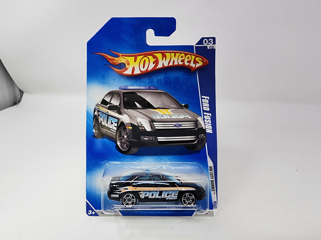 Ford Fusion Police * BLACK * Hot Wheels 2009 – Wheelcollectors LLC