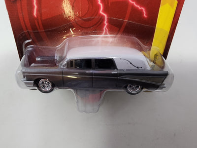 1957 Chevy * Grey w/ White Roof * Johnny Lightning