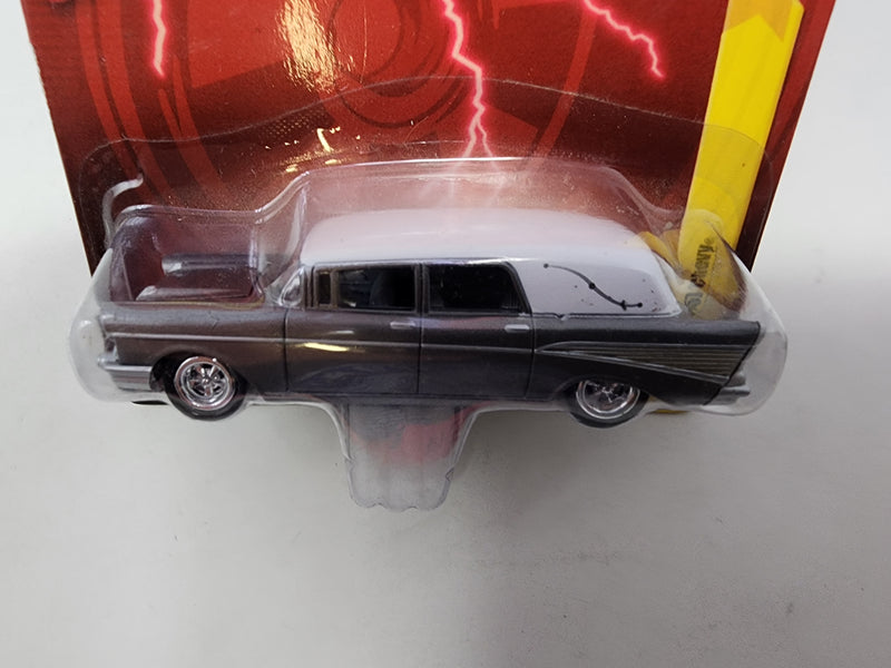 1957 Chevy * Grey w/ White Roof * Johnny Lightning