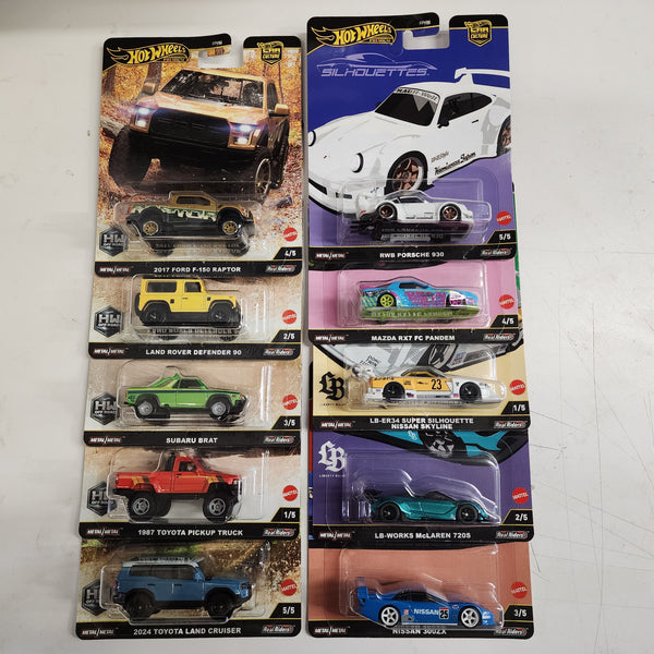 THE BUNDLE * Complete 5 Car Set of OFF ROAD & Silhouettes * 2025 Hot Wheels Car Culture