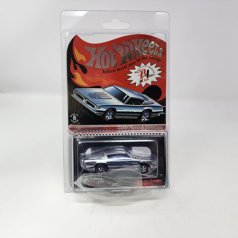 Custom Plymouth Barracuda Chrome * Hot Wheels Red Line Club RLC Exclusive