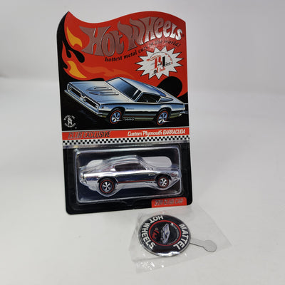 Custom Plymouth Barracuda Chrome * Hot Wheels Red Line Club RLC Exclusive