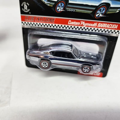 Custom Plymouth Barracuda Chrome * Hot Wheels Red Line Club RLC Exclusive