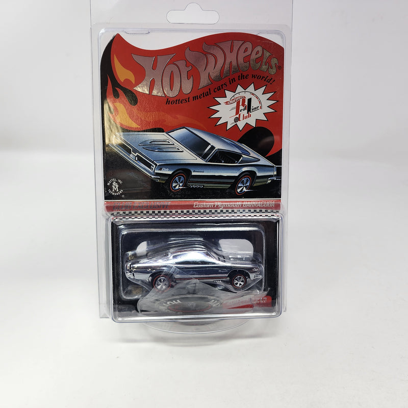 Custom Plymouth Barracuda Chrome * Hot Wheels Red Line Club RLC Exclusive