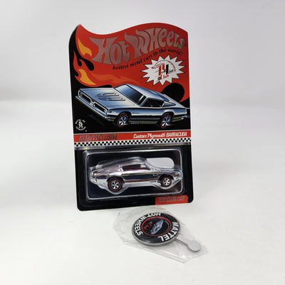 Custom Plymouth Barracuda Chrome * Hot Wheels Red Line Club RLC Exclusive