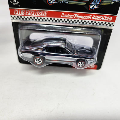 Custom Plymouth Barracuda Chrome * Hot Wheels Red Line Club RLC Exclusive