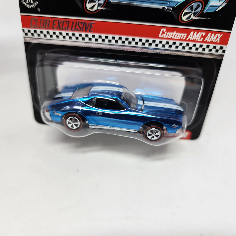 Custom AMC AMX Blue * Hot Wheels Red Line Club RLC Exclusive