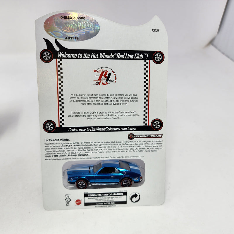 Custom AMC AMX Blue * Hot Wheels Red Line Club RLC Exclusive