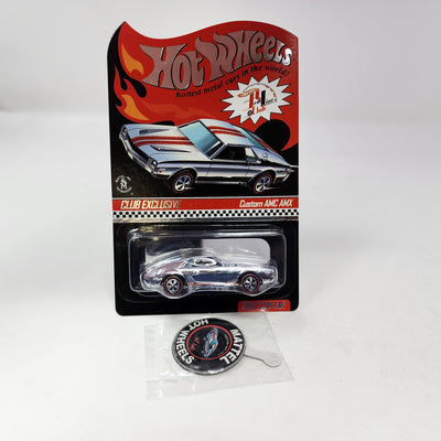Custom AMC AMX CHROME * Hot Wheels Red Line Club RLC Exclusive