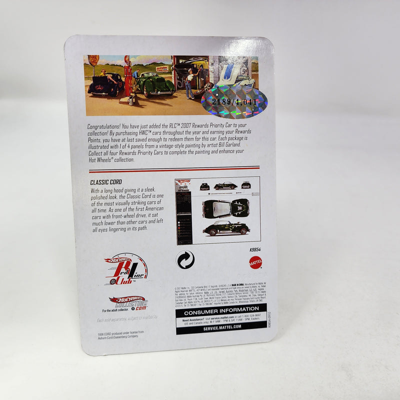Classic Cord * Hot Wheels Red Line Club RLC Rewards Car