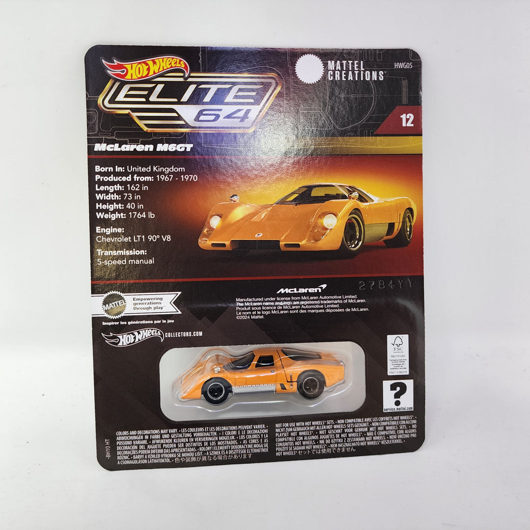 McLaren M6GT * Hot Wheels Elite 64 Mattel Creations