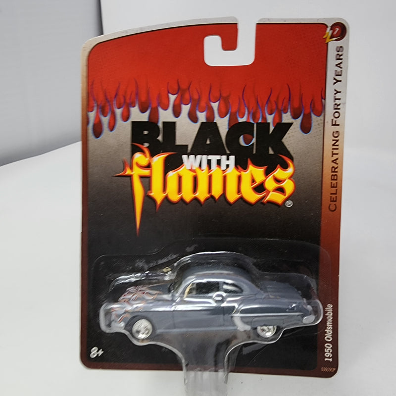 1950 Oldsmobile * Johnny Lightning Black with Flames