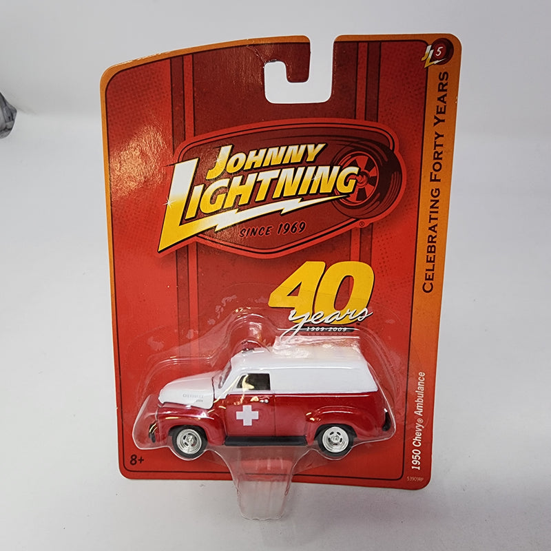 1950 Chevy Ambulance * Johnny Lightning 40 Years