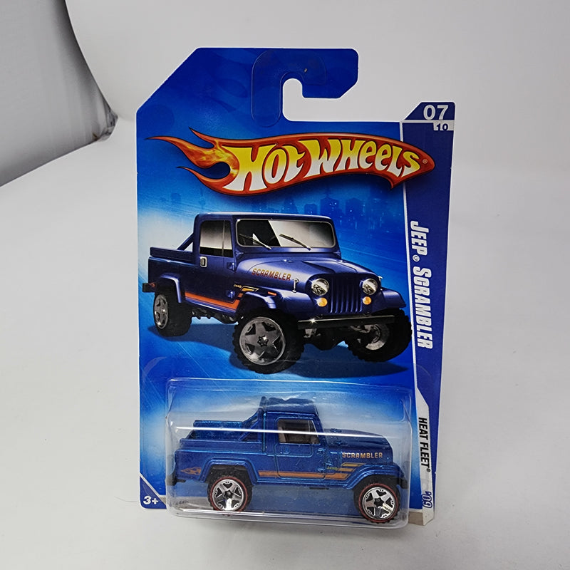 Jeep Scrambler * Blue w/ Redline Tires * Hot Wheels 2009