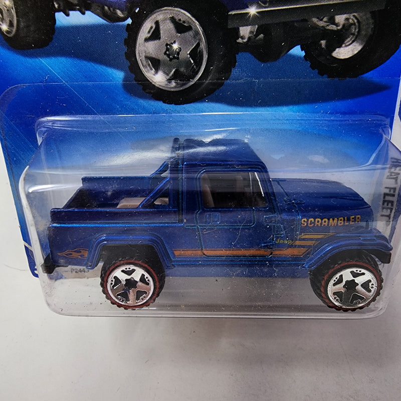 Jeep Scrambler * Blue w/ Redline Tires * Hot Wheels 2009