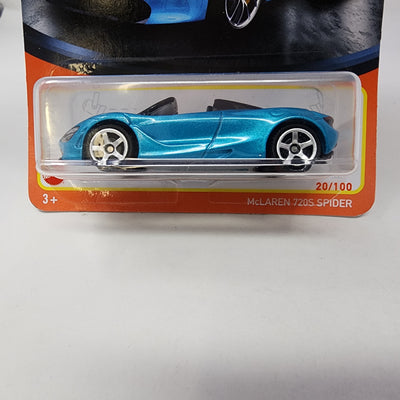 McLaren 720S Spider #20 * Teal * Hot Wheels Basic Series