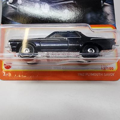 1962 Plymouth Savoy #12 * Black * Hot Wheels Basic Series